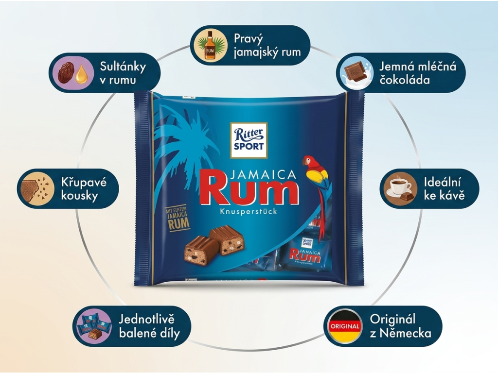 Ritter Sport Jamaica Rum 200 g