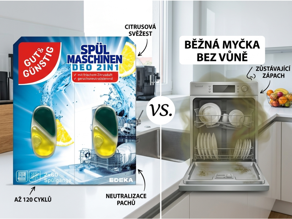 Srovnání G&G osvěžovače do myčky