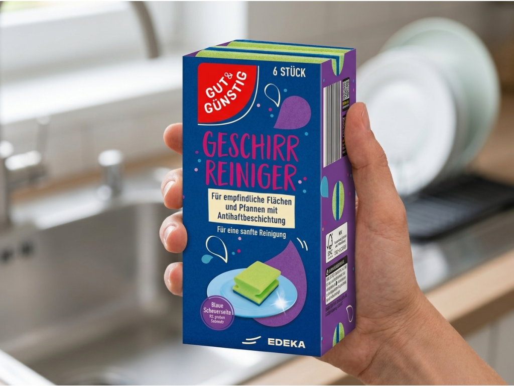 G&G Houbičky na nádobí 6 ks v ruce