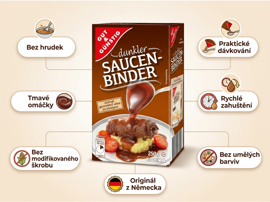G&G Jíška tmavá 250g - infografika výhod