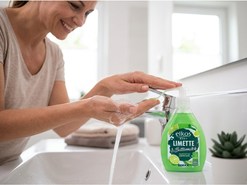 Elkos Limetka a podmáslí tekuté mýdlo 500 ml - každodenní použití
