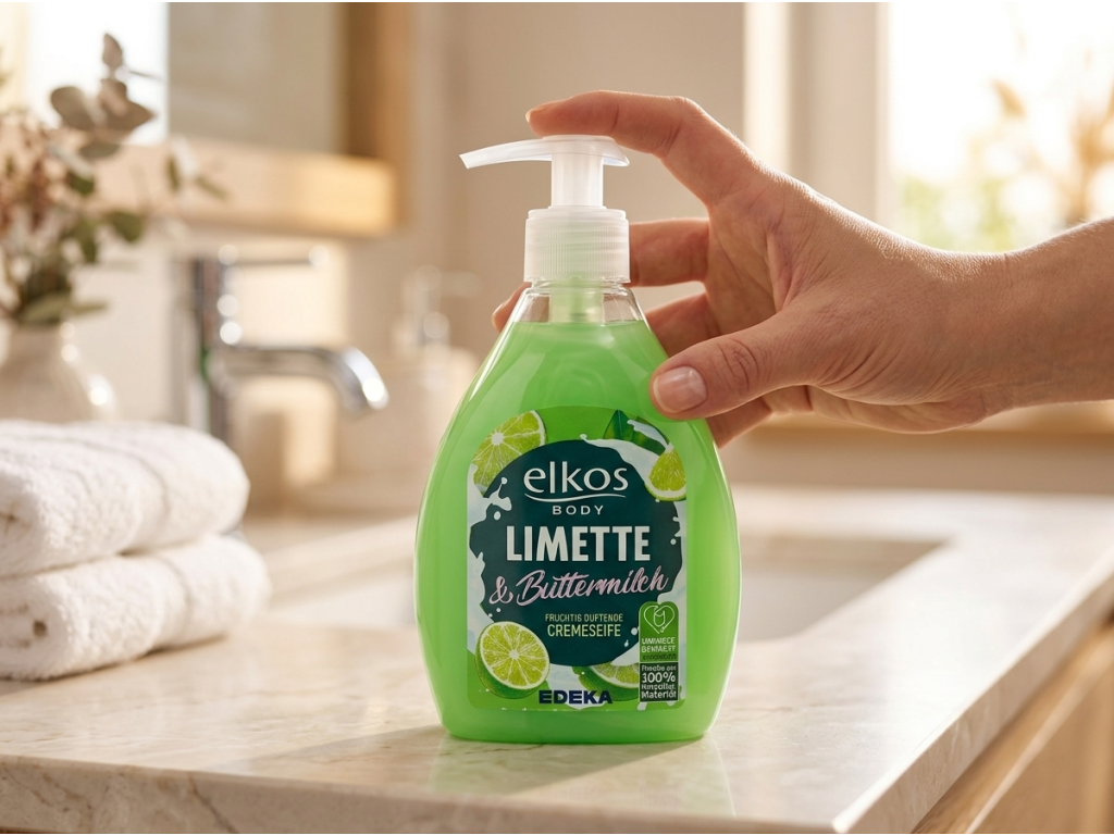Elkos Limetka a podmáslí tekuté mýdlo 500 ml - mýdlo v ruce