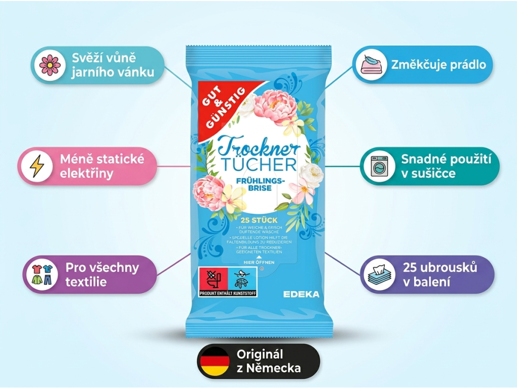 G&G ubrousky do sušičky - přehled výhod