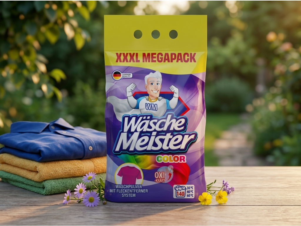 Wäsche Meister Color prací prášek v přírodním prostředí
