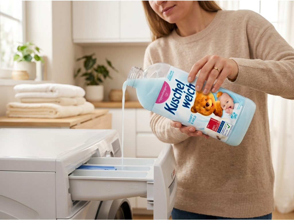 Kuschelweich aviváž Sanft mild při použití v pračce