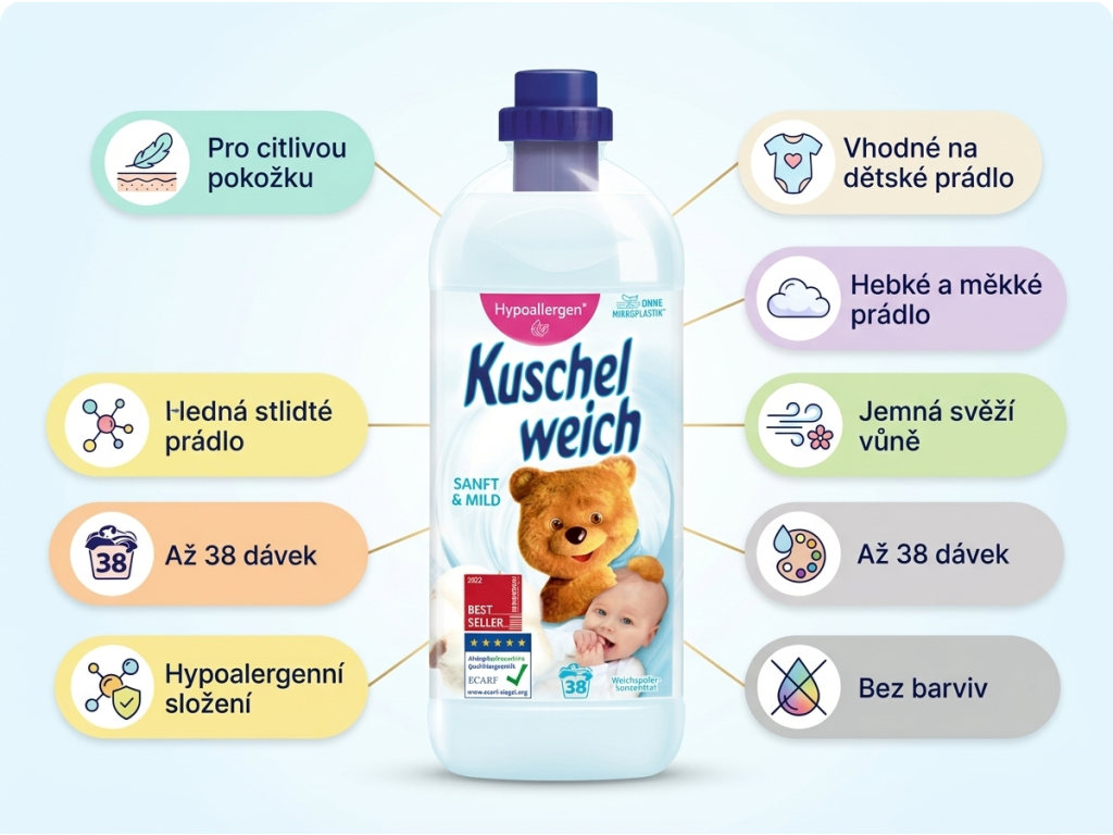 Kuschelweich aviváž Sanft mild - přehled výhod