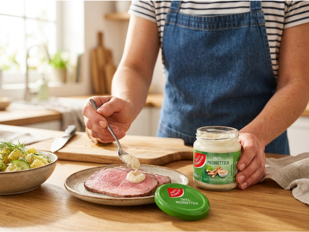 G&G Křen pikantní 190g při použití v kuchyni