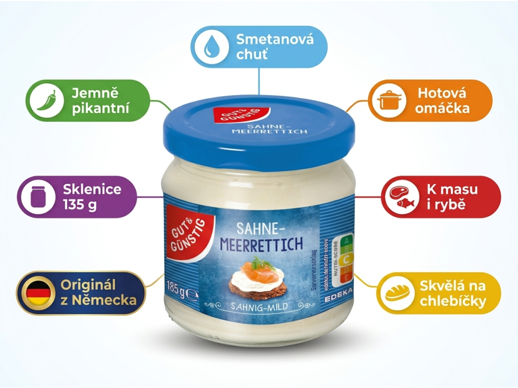 G&G Smetanový křen 135 g - přehled výhod