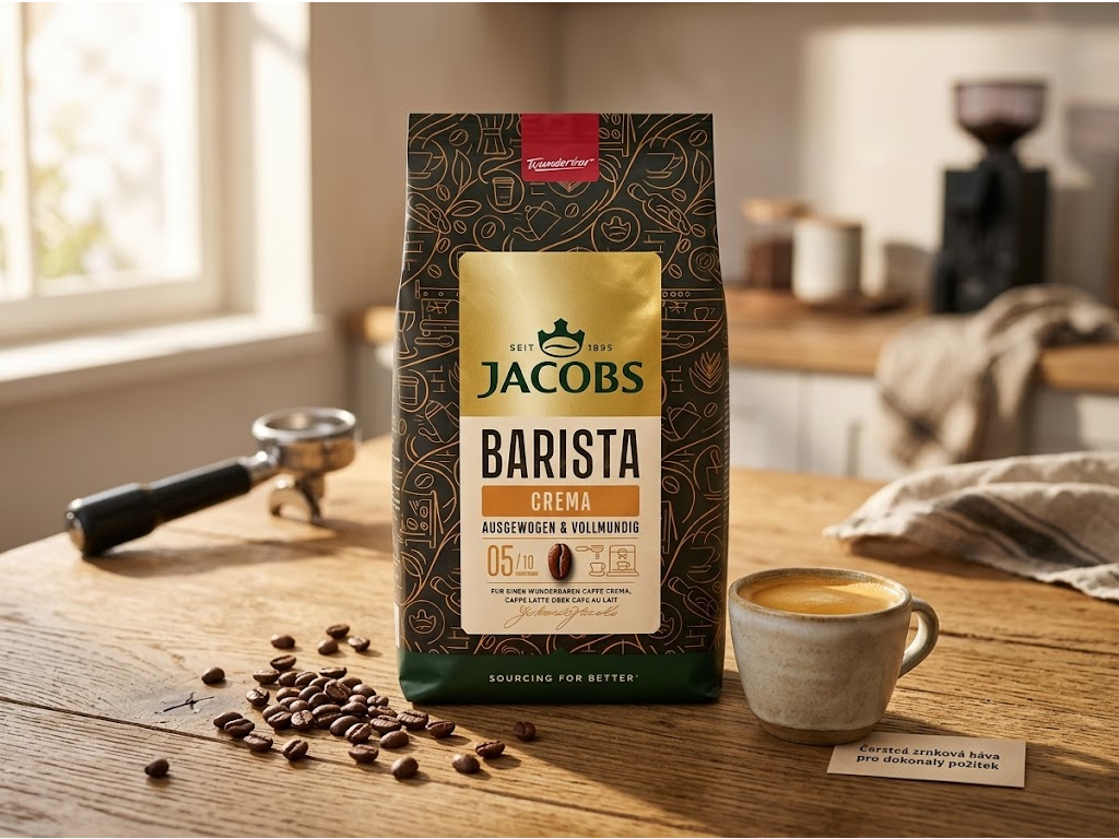 Jacobs Barista Caffe Crema v kávovém prostředí