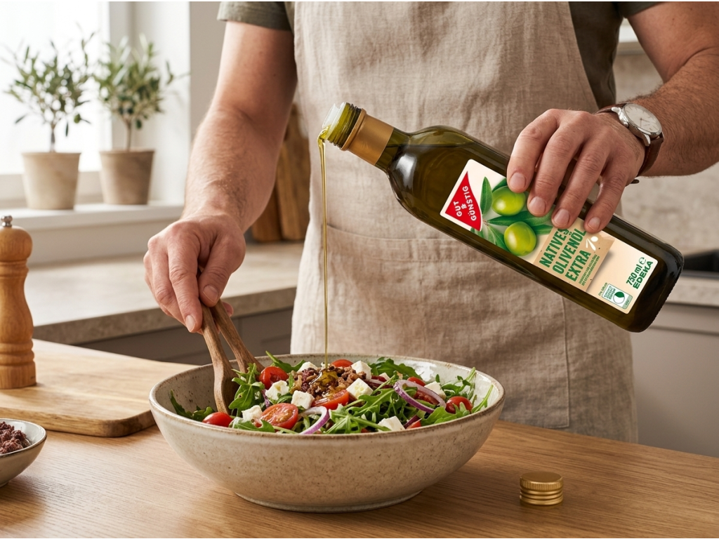 G&G extra panenský olivový olej 750 ml - použití v kuchyni