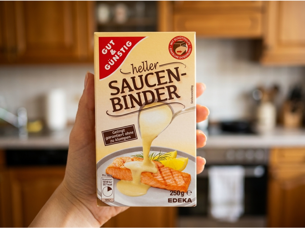 G&G Jíška světlá na přípravu omáček 250 g v ruce