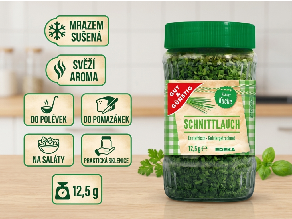 G&G mrazem sušená pažitka - přehled výhod