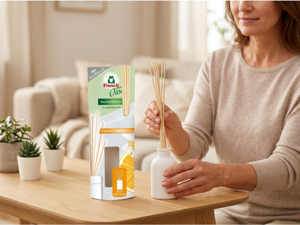 Frosch Oase POMERANČ při použití v domácnosti