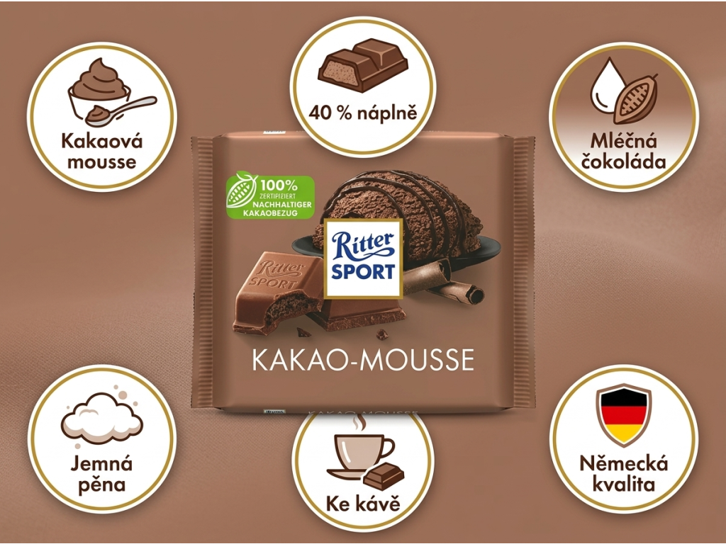 Ritter Sport Kakao-Mousse - přehled výhod