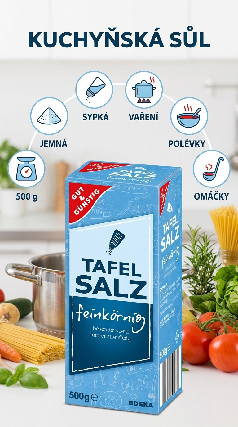 G&G Kuchyňská sůl - mobilní infografika