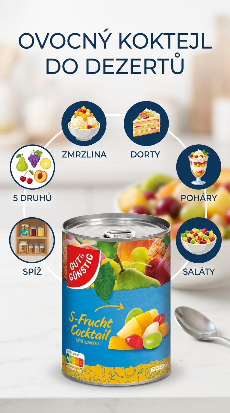 G&G ovocný koktejl - mobilní infografika
