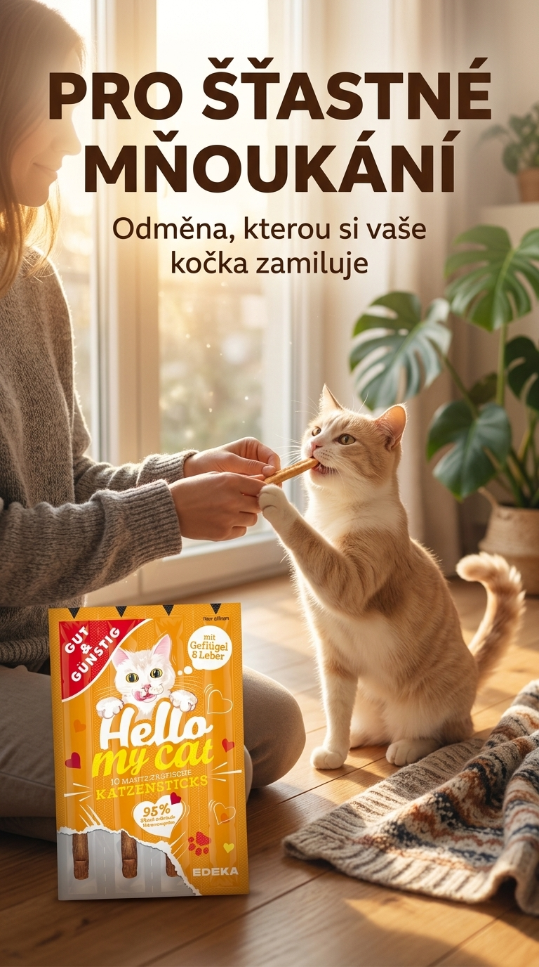 G&G Žvýkací tyčinky pro kočky - pamlsek pro šťastnou kočku