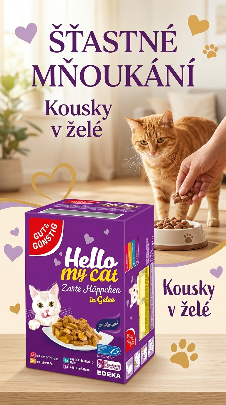 G&G kapsičky pro kočky v želé - lifestyle poster