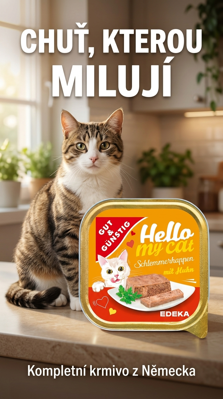 G&G Hello my cat - paštika pro kočky lifestyle poster
