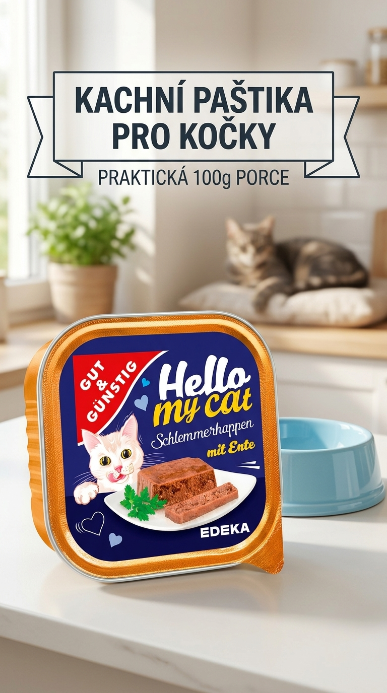 G&G kachní paštika pro kočky - lifestyle poster