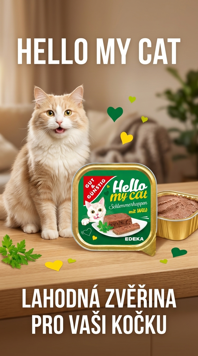G&G Hello my cat paštika se zvěřinou - lifestyle poster