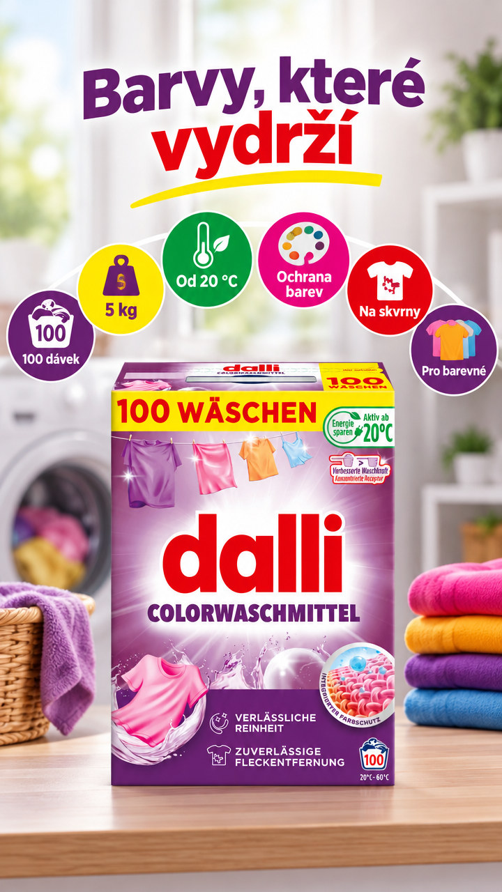 Dalli Color 5 kg – přehled vlastností pro mobilní zobrazení