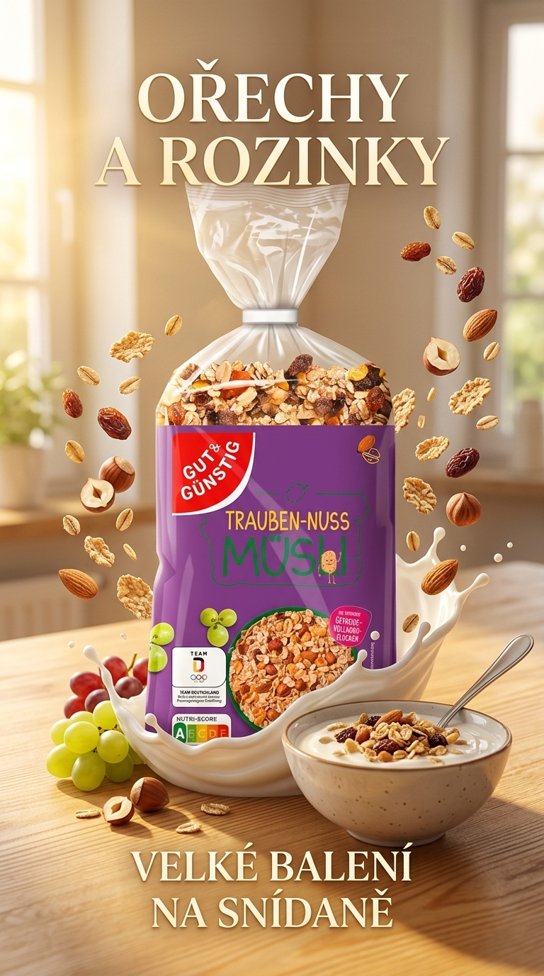 G&G oříškové müsli s rozinkami - lifestyle poster
