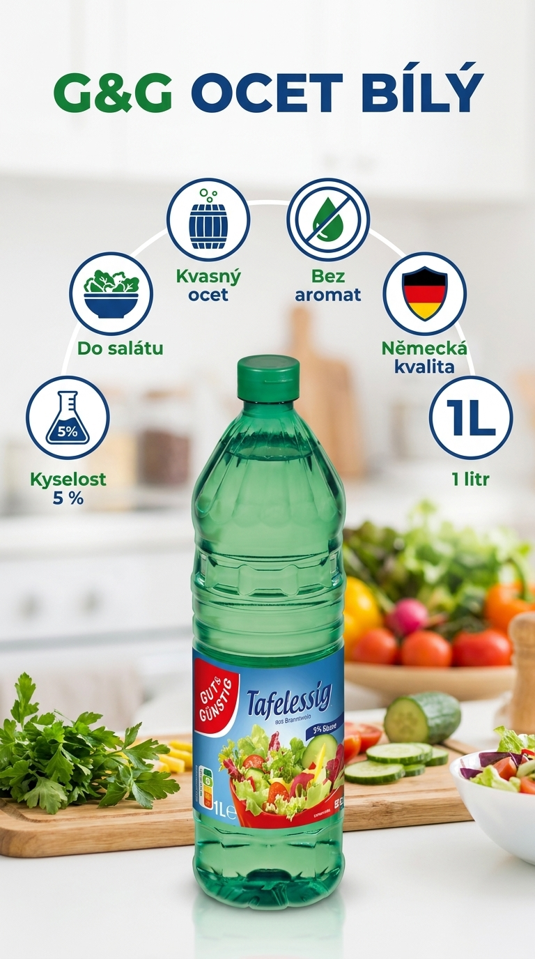 G&G Ocet bílý 1l - mobilní infografika