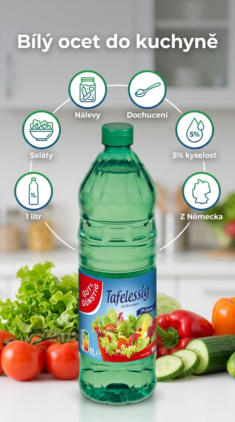 G&G Ocet bílý 1l - mobilní infografika
