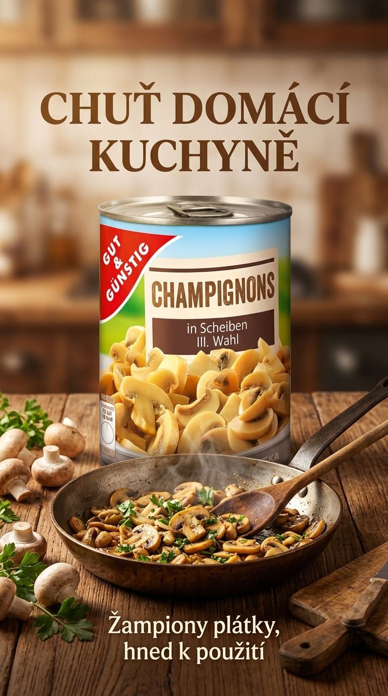 G&G Žampiony plátky 290g - chuť domácí kuchyně