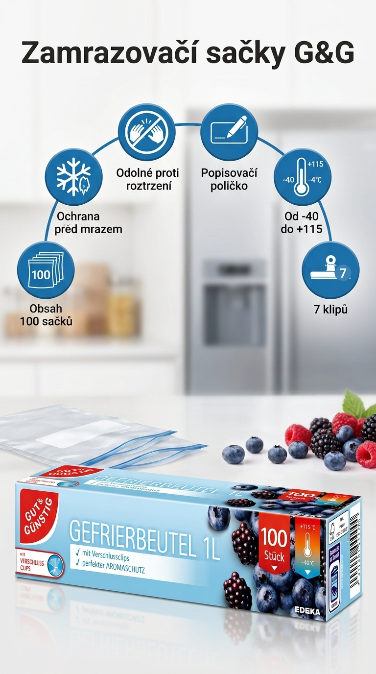 G&G zamrazovací sáčky 1 l - mobilní infografika