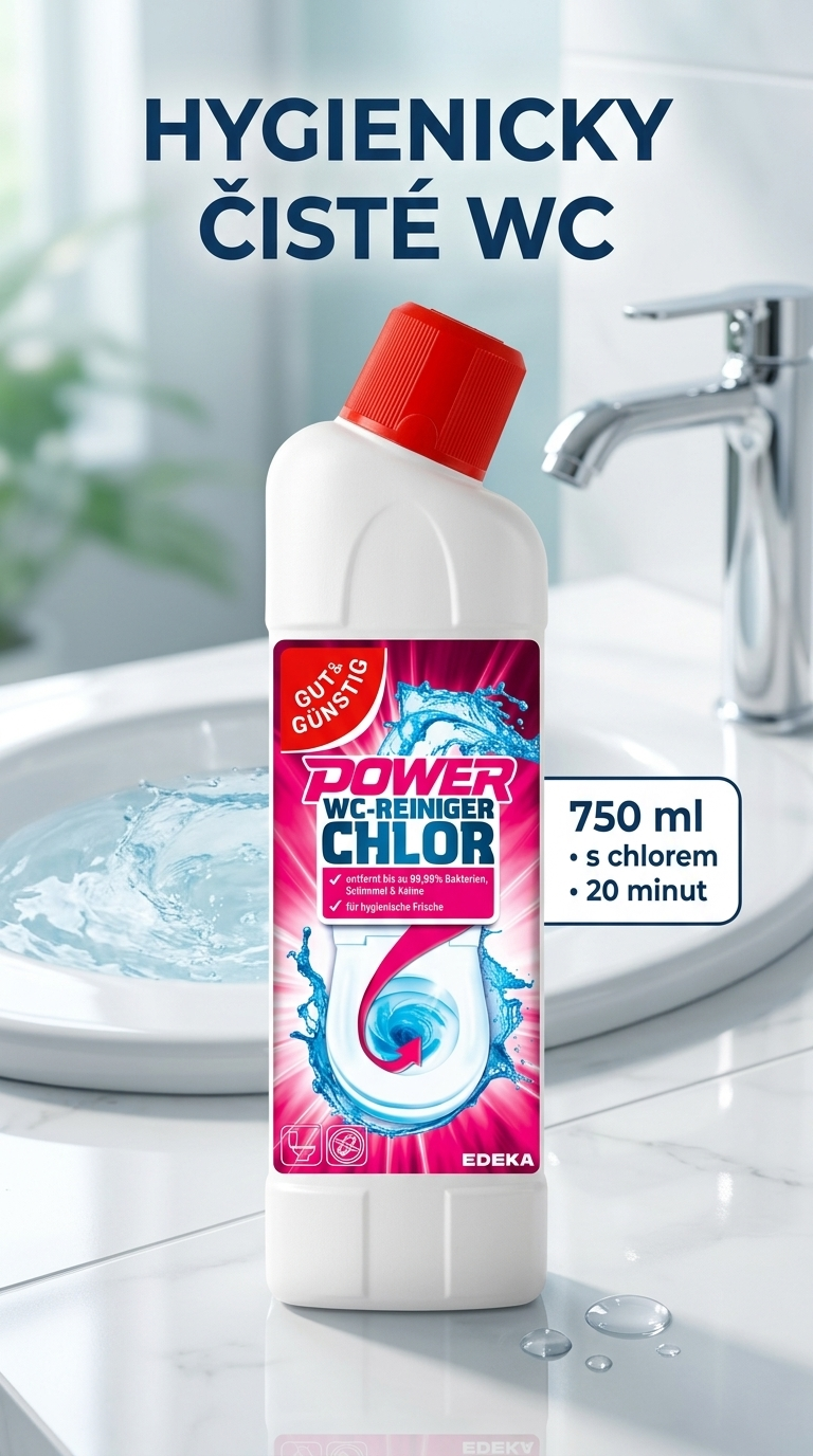 G&G Power WC čistič chlorový - lifestyle poster