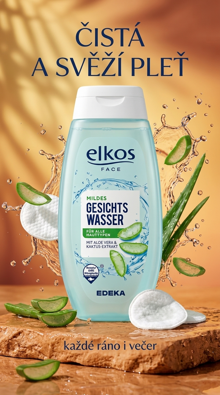 Elkos pleťová voda - lifestyle poster