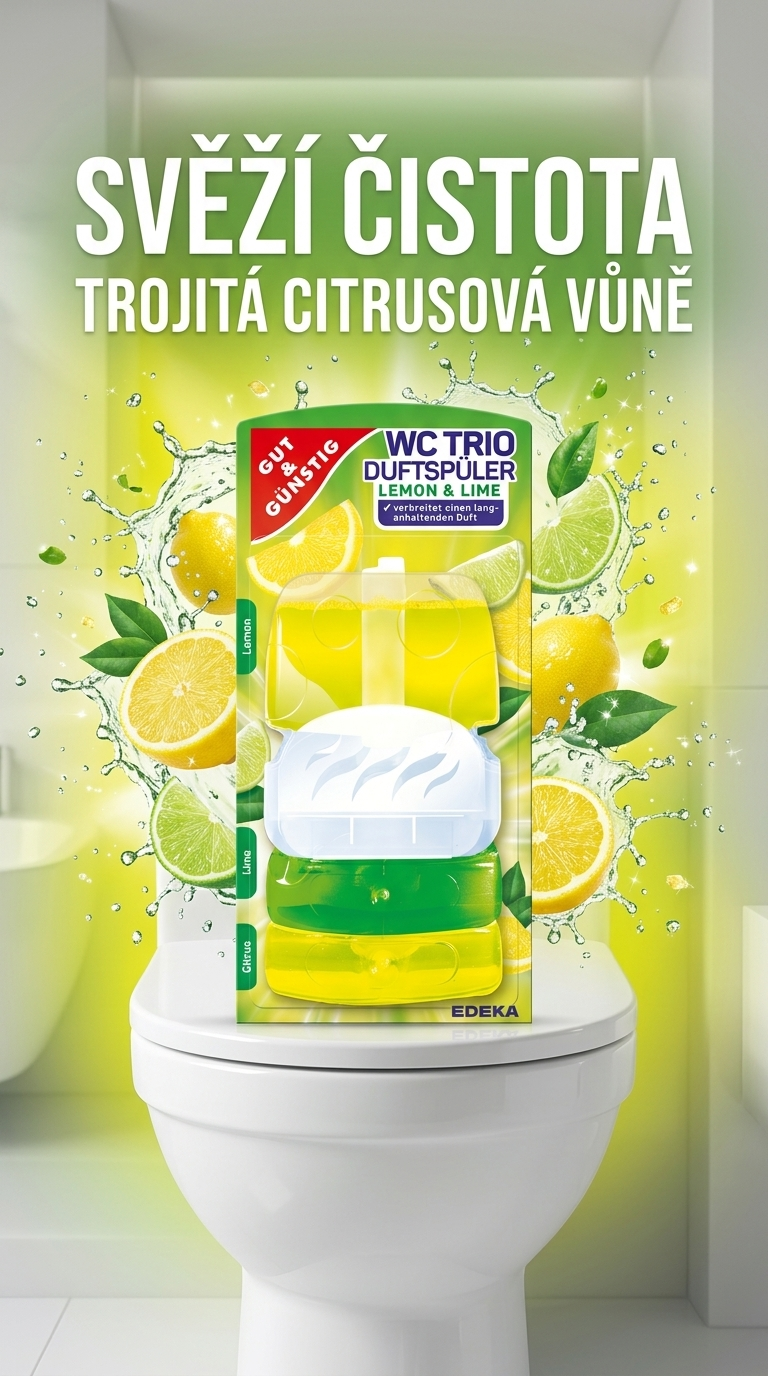 G&G WC TRIO Lemon & Lime lifestyle poster