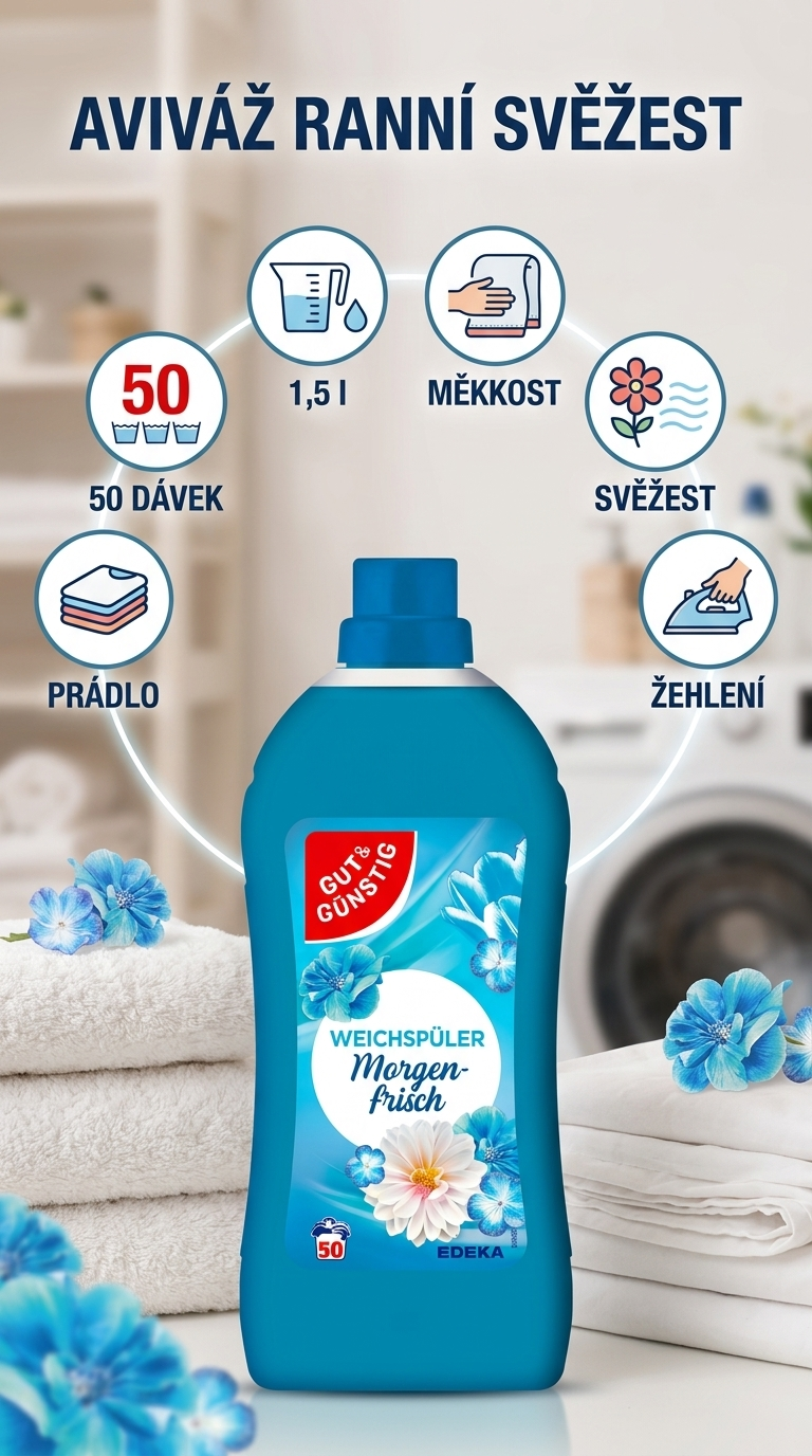 G&G aviváž ranní svěžest - mobilní infografika