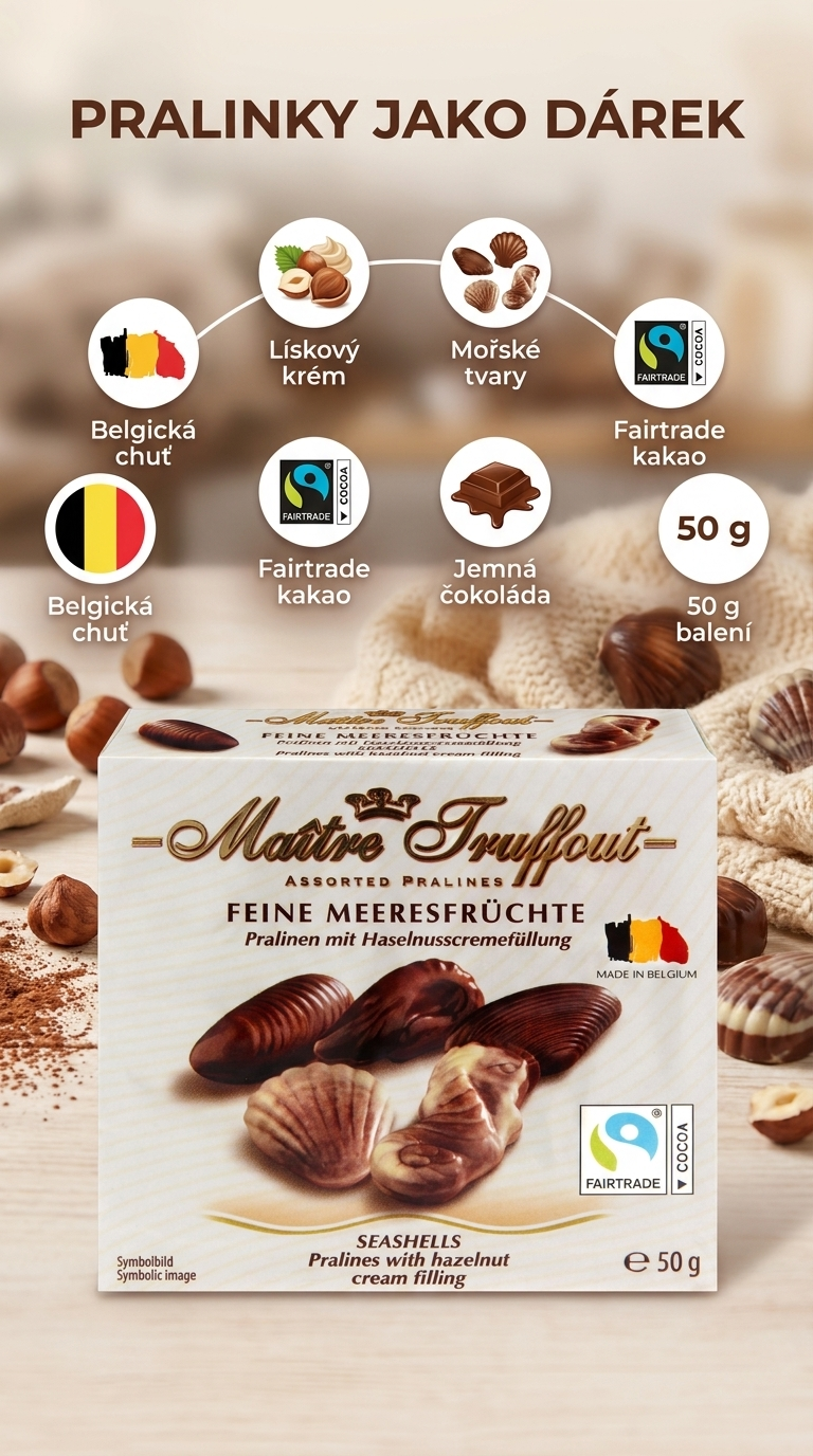 Maitre Truffout mořské plody - mobilní infografika