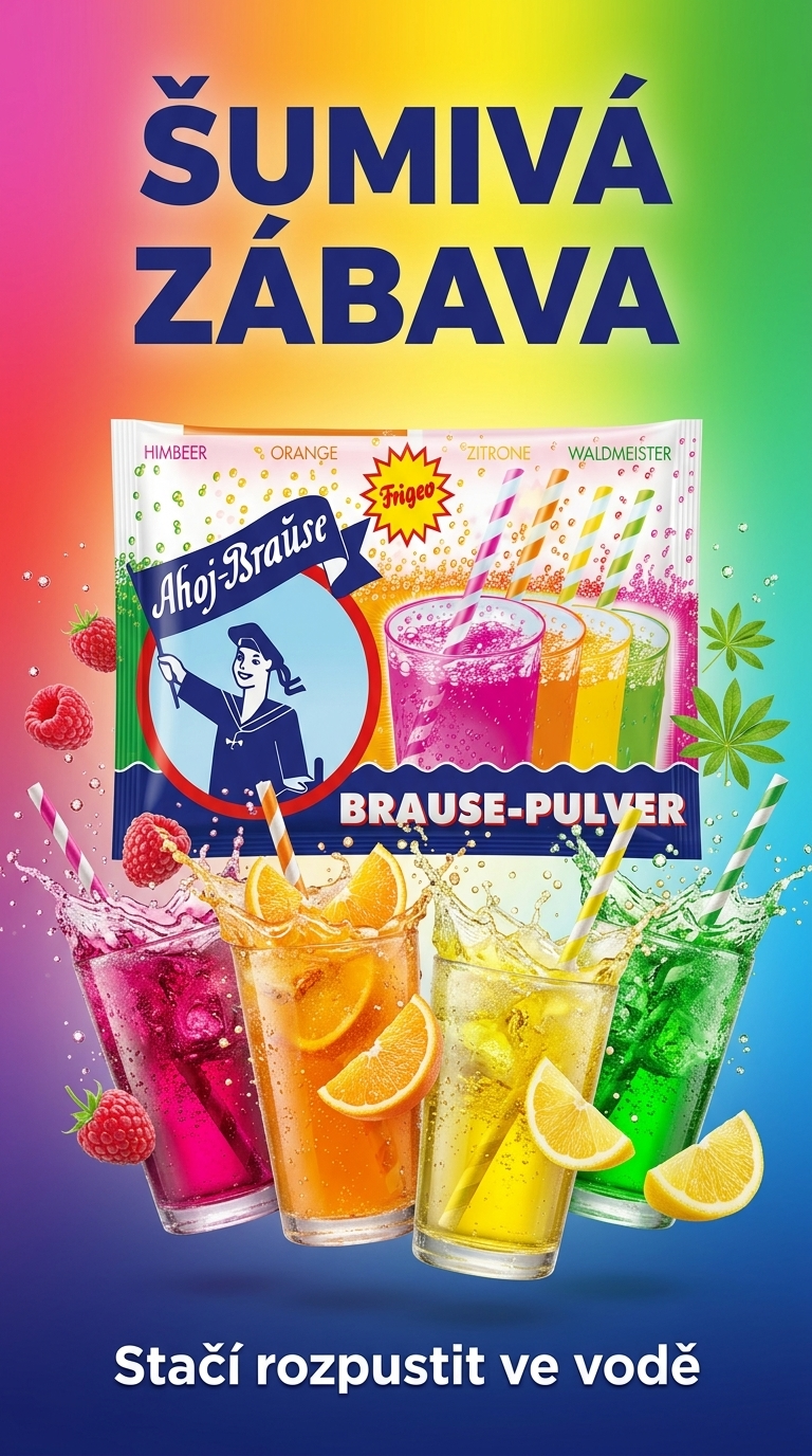 Ahoj-Brause šumivý prášek - lifestyle poster