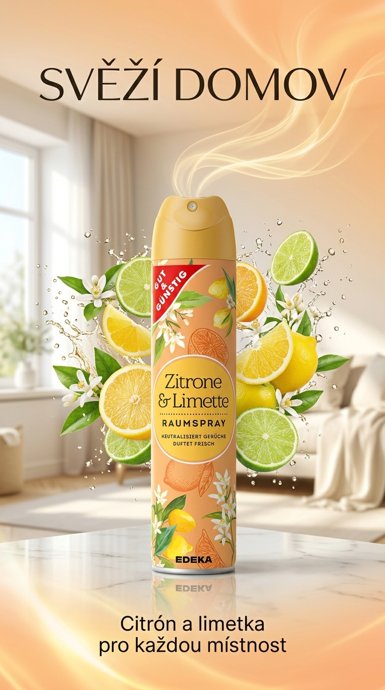 G&G Citrón a limetka osvěžovač vzduchu 300 ml - svěží domov