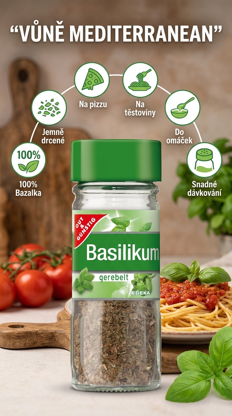 G&G Bazalka jemně drcená – mobilní infografika
