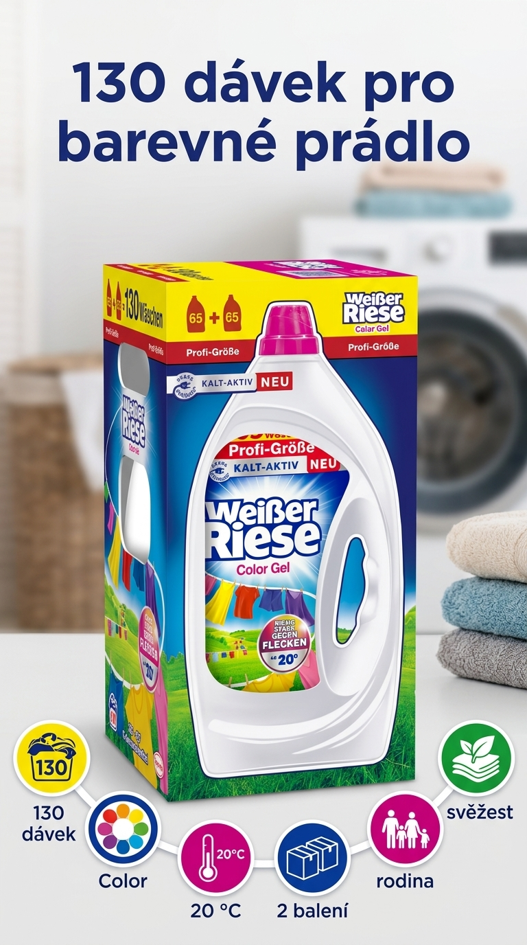 Weisser Riese Intensiv Color - mobilní infografika