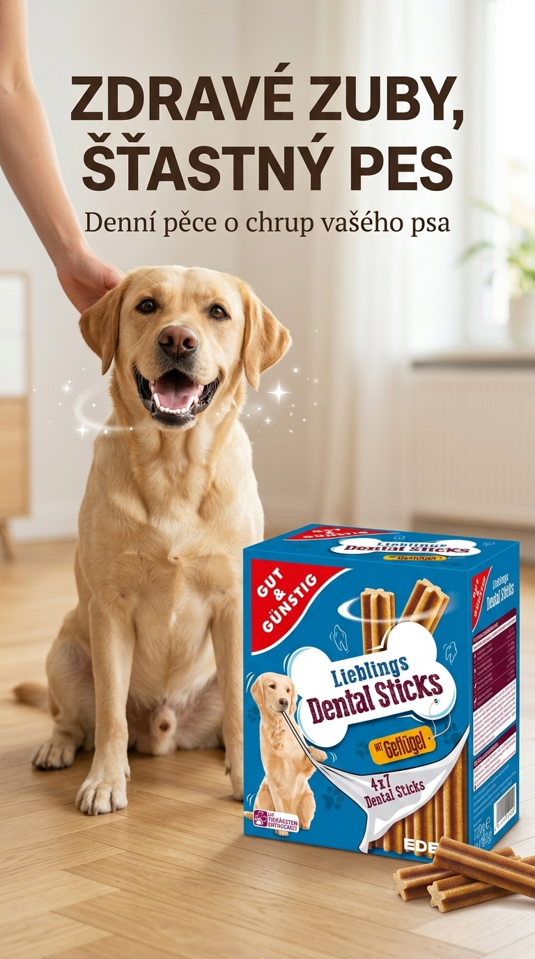 G&G dentální tyčinky pro psy - lifestyle poster