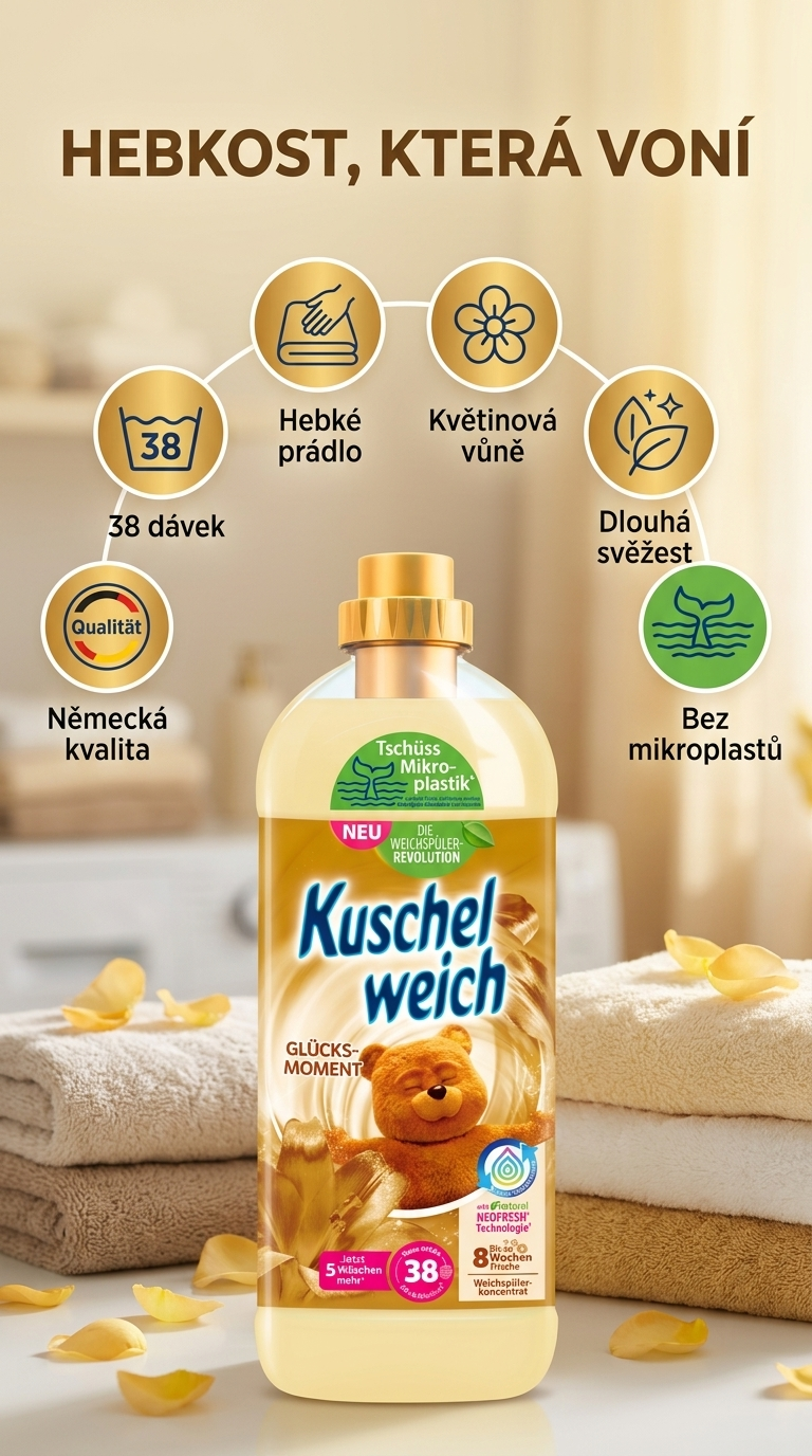 Kuschelweich aviváž Momenty štěstí 1l 38 PD - mobilní infografika