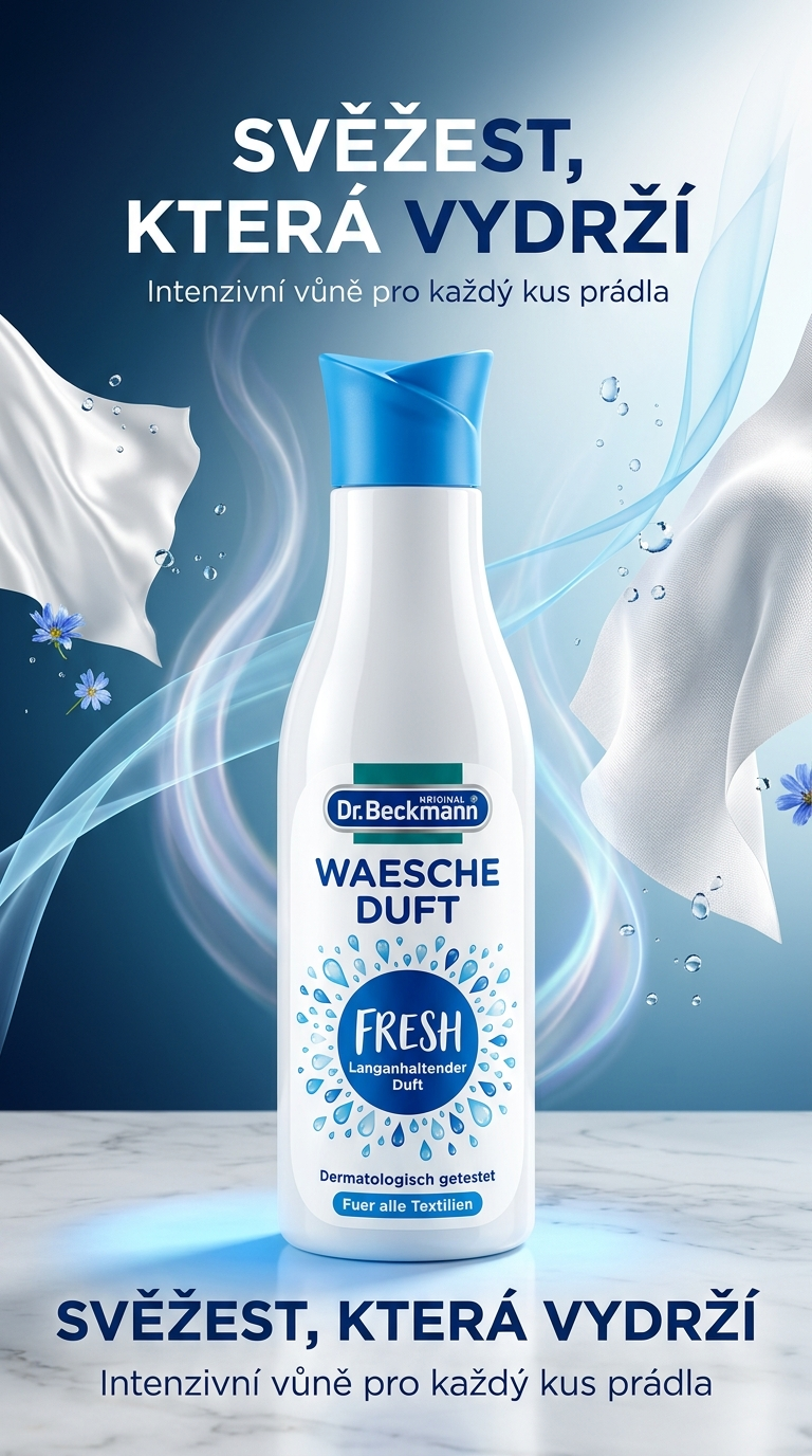 Dr. Beckmann FRESH koncentrovaný parfém na prádlo - lifestyle poster