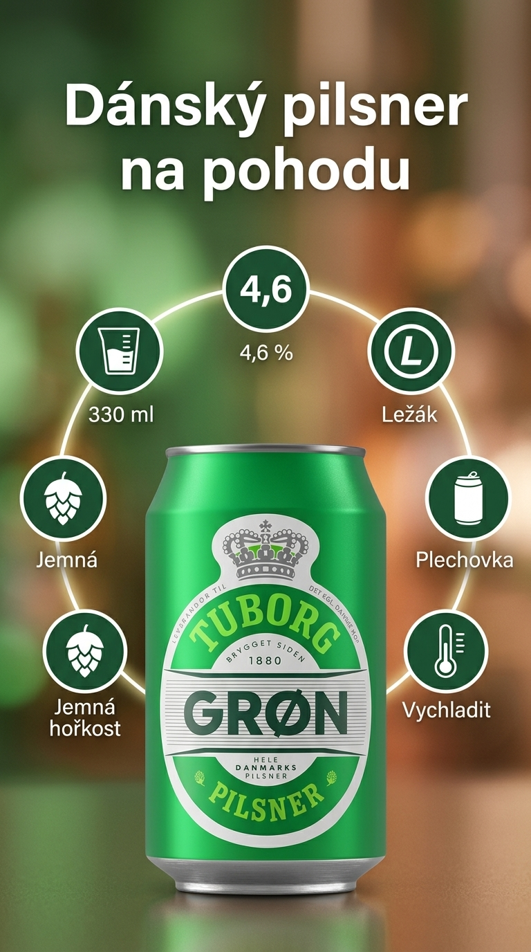 Tuborg Green - mobilní infografika