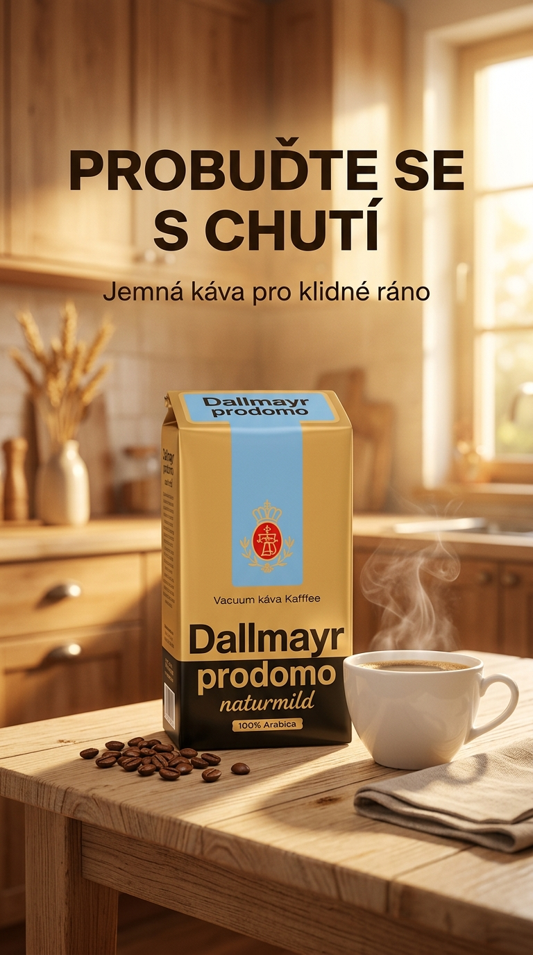 Dallmayr Prodomo Naturmild mletá káva - lifestyle poster