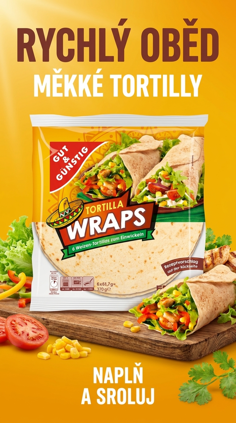 G&G tortilové wrapy 370g - lifestyle poster