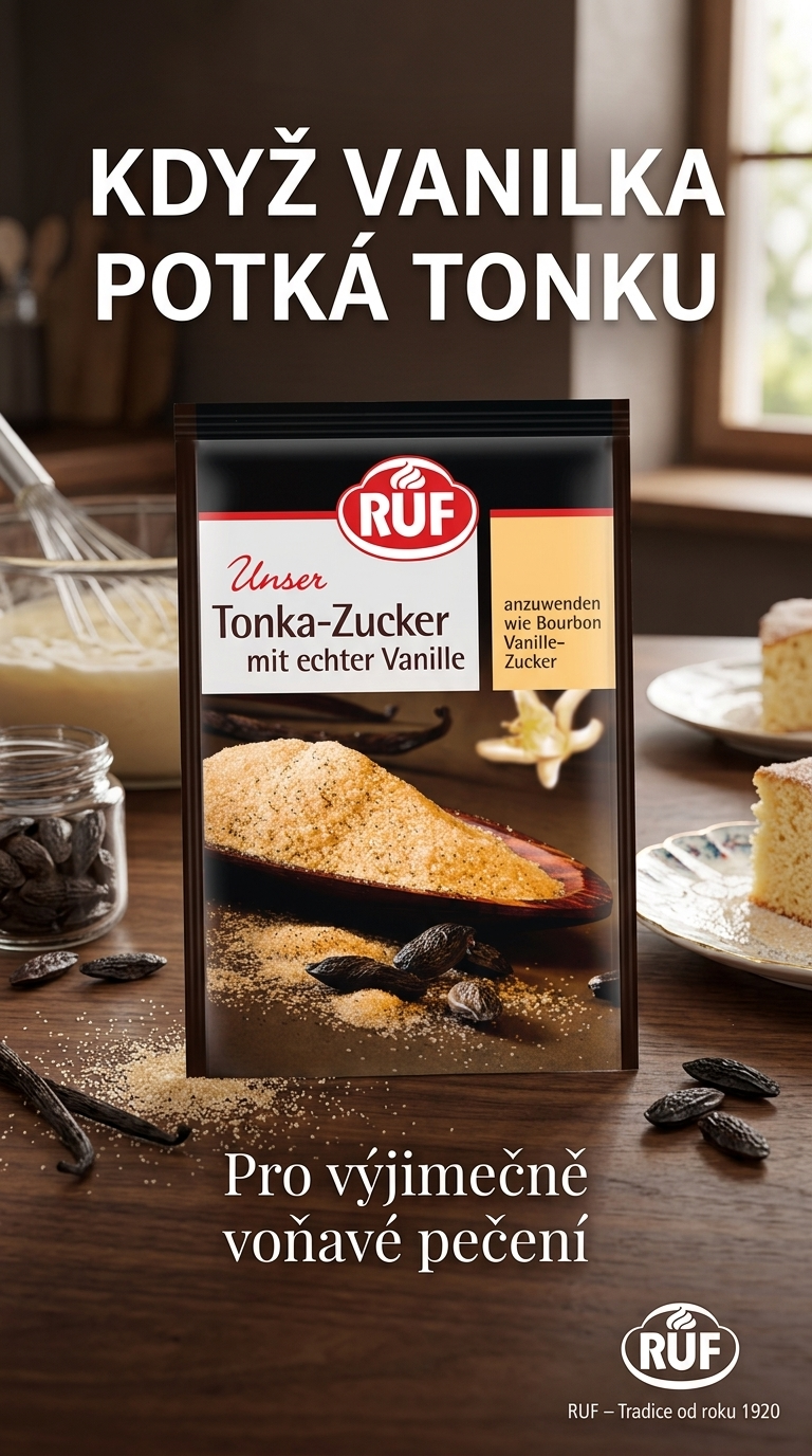 RUF Tonka cukr s pravou vanilkou - inspirace pro voňavé pečení