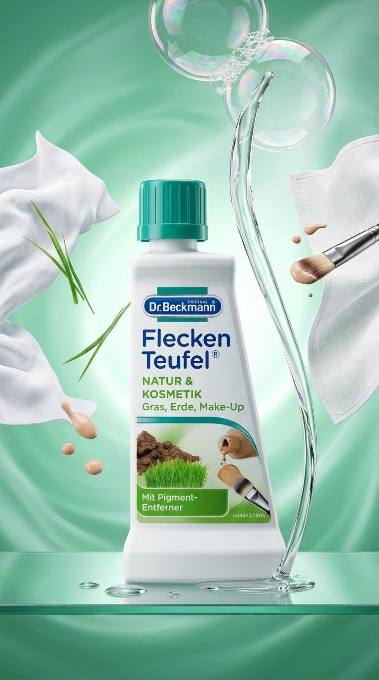 Dr. Beckmann ďáblík na skvrny od zeleně a kosmetiky 50 ml - lifestyle plakát