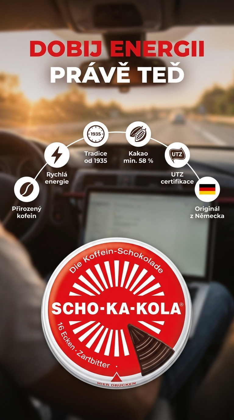 SCHO-KA-KOLA hořká energetická čokoláda 100g - mobilní infografika