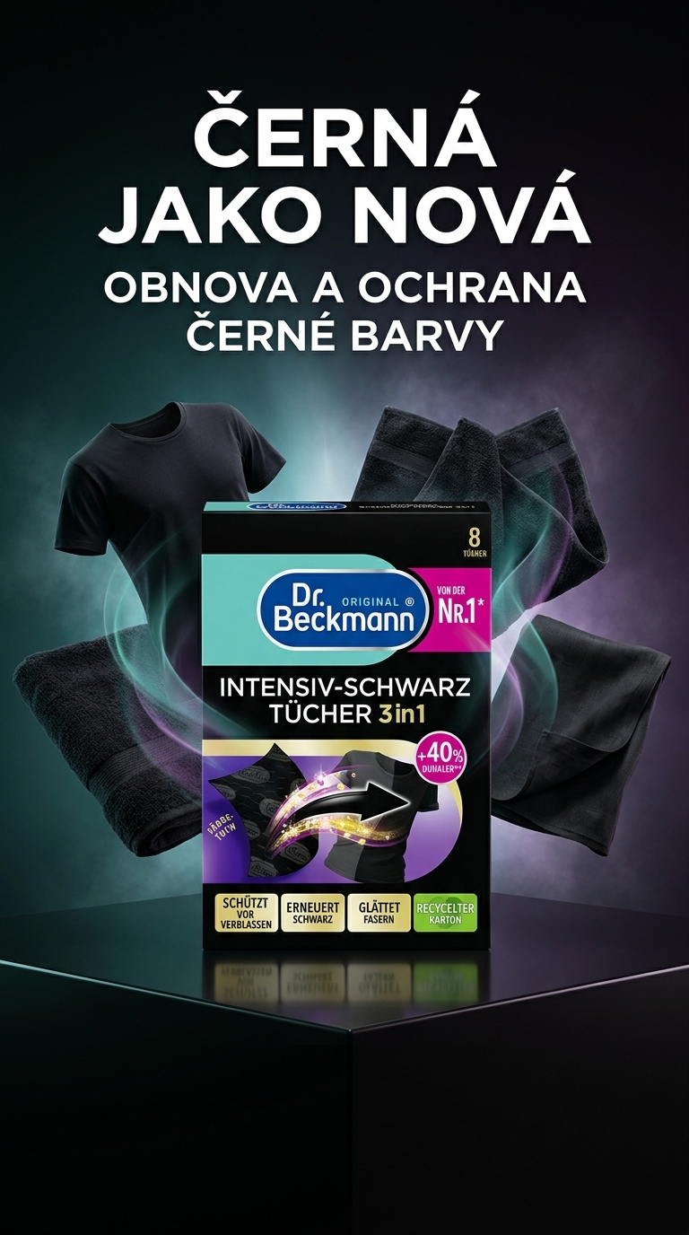 Dr. Beckmann ubrousky na obnovu černé barvy - lifestyle poster